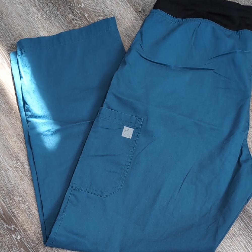 Women's Scrub Pants with Black Waistband